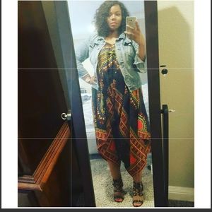 African print Kente jumpsuit